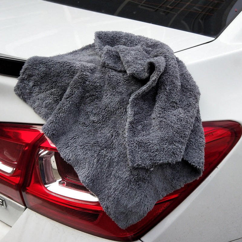 Grey microfiber drying towel