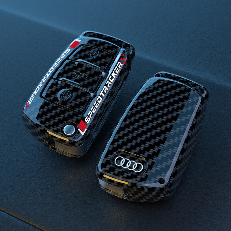 Carbon fiber key cover detail texture