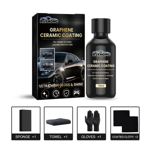 Graphene ceramic coating kit box and 70ml bottle