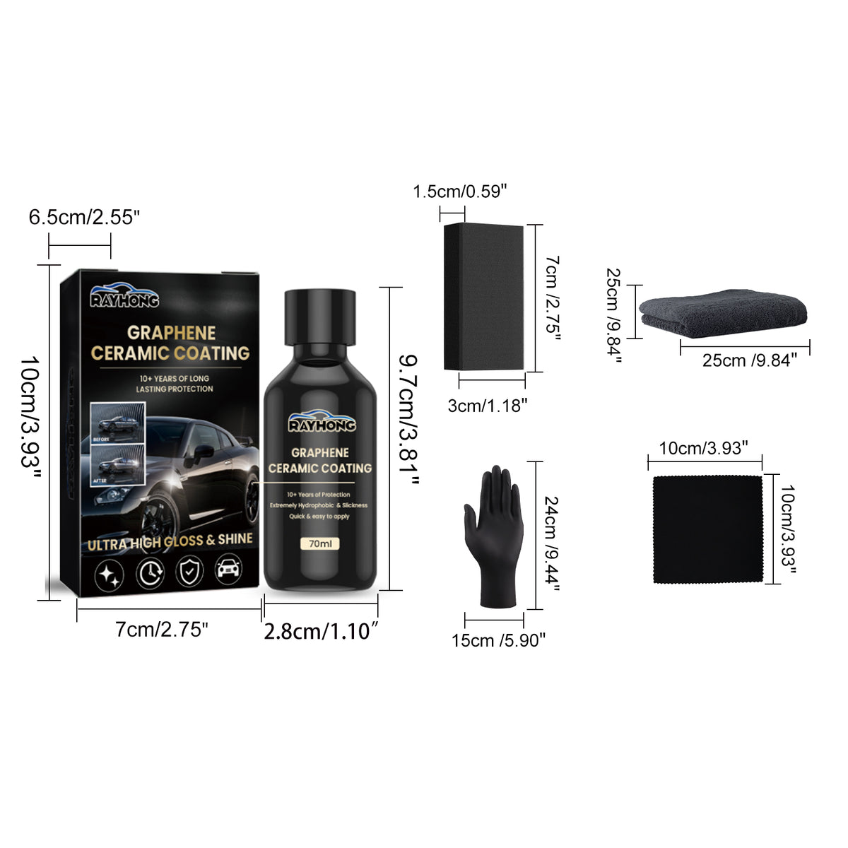 Water beading on ceramic coated car paint